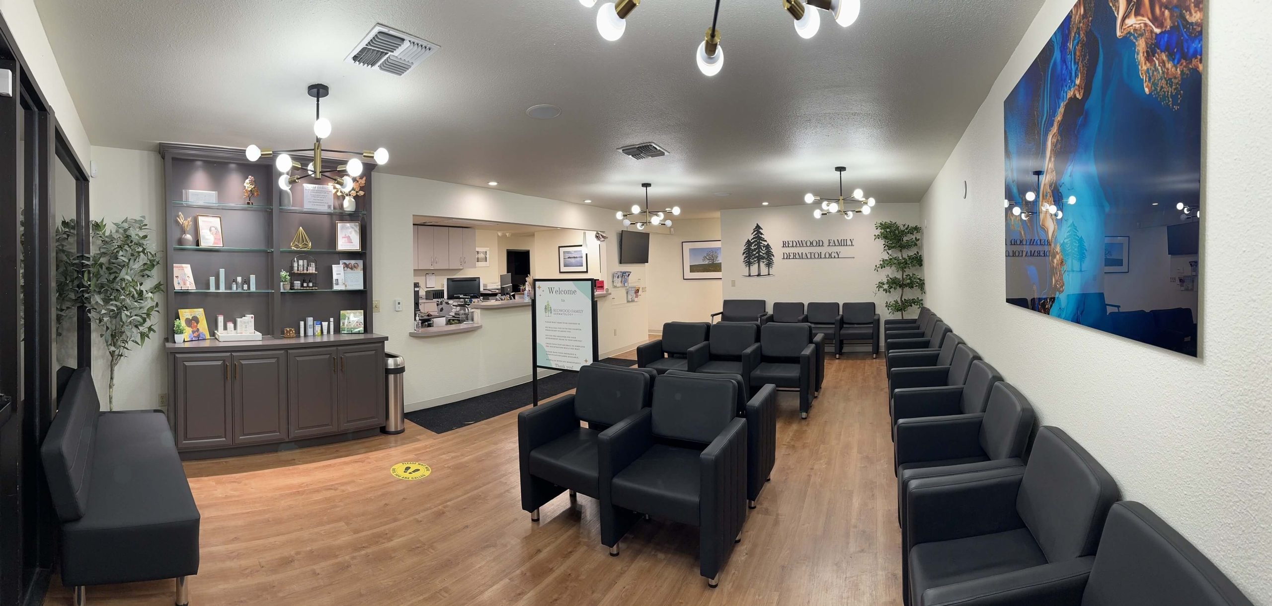 New Redwood Dermatology Waiting Area