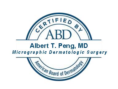 American Board of Dermatology certification for Dr. Peng